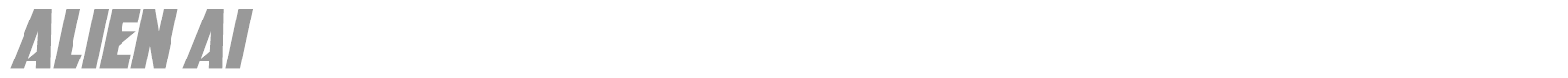Alien AI font preview